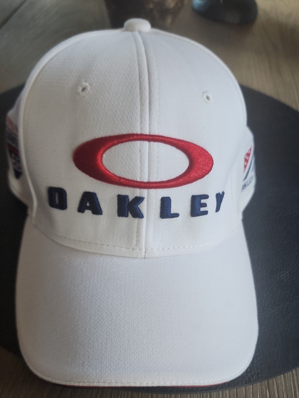 Oakley BG Fixed Cap White Golf Hat - 1975 MFG Patch
